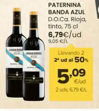 Autoservicios Familia PATERNINA BANDA AZUL D.O.Ca. Rioja, tinto oferta