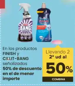 Autoservicios Familia FINISH Y CILLIT BANG En los productos oferta