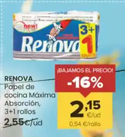 Autoservicios Familia RENOVA Papel de cocina Máxima oferta
