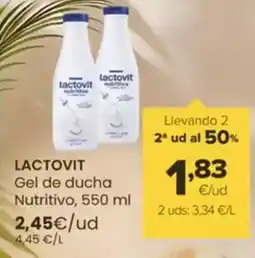 Autoservicios Familia LACTOVIT Gel de ducha Nutritivo oferta