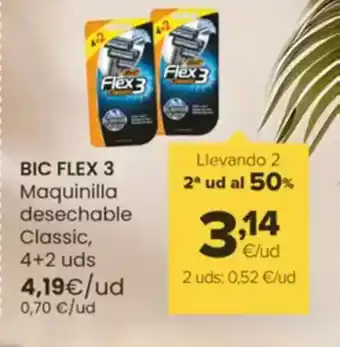 Autoservicios Familia BIC FLEX 3 Maquinilla desechable Classic oferta