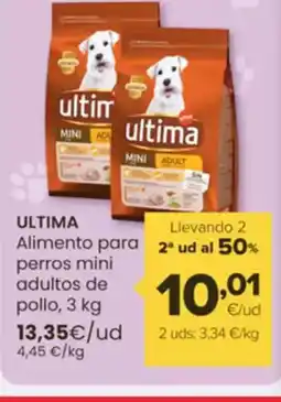Autoservicios Familia ULTIMA Alimento para perros mini adultos de pollo oferta