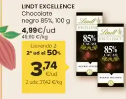 Autoservicios Familia LINDT EXCELLENCE Chocolate negro 85% oferta