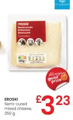 Eroski EROSKI Semi-cured mixed cheese oferta