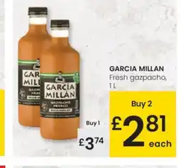 Eroski GARCIA MILLAN Fresh gazpacho oferta