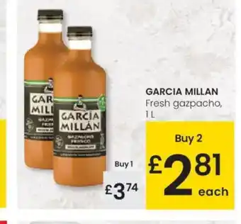 Eroski GARCIA MILLAN Fresh gazpacho oferta
