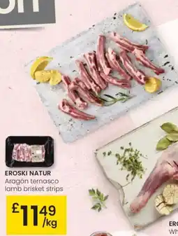 Eroski EROSKI NATUR Whole shoulder of Aragon Ternasco lamb oferta