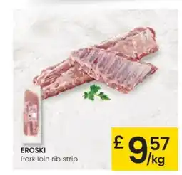 Eroski EROSKI Pork loin rib strip oferta