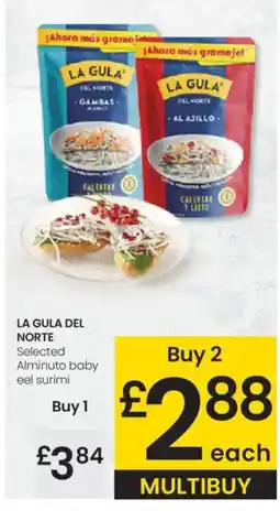 Eroski LA GULA DEL NORTE Selected Alminuto baby eel surimi oferta