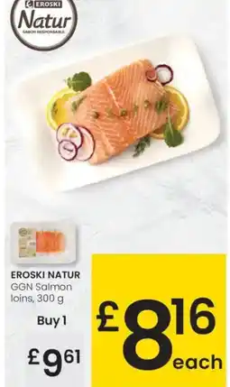 Eroski EROSKI NATUR GGN Salmon loins oferta