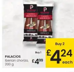 Eroski PALACIOS Iberian chorizo oferta