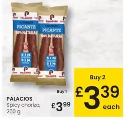 Eroski PALACIOS Spicy chorizo oferta