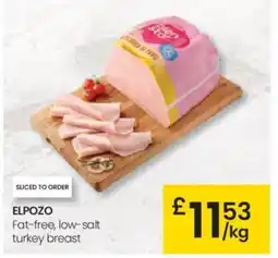 Eroski ELPOZO Fat-free, low-salt turkey breast oferta