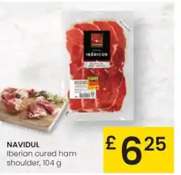 Eroski NAVIDUL Iberian cured ham shoulder oferta