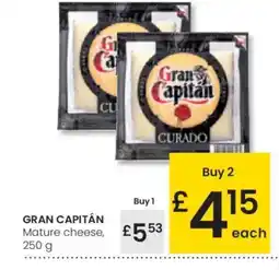 Eroski GRAN CAPITÁN Mature cheese oferta
