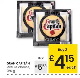 Eroski GRAN CAPITÁN Mature cheese oferta