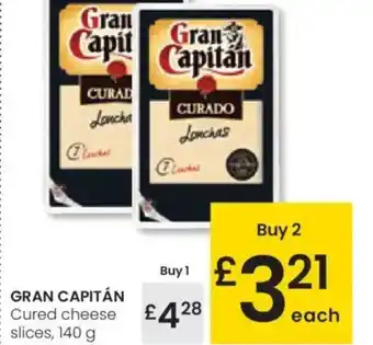 Eroski GRAN CAPITÁN Cured cheese oferta