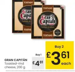 Eroski GRAN CAPITÁN Toasted-rind cheese oferta