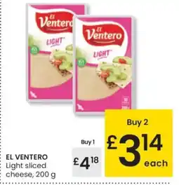 Eroski EL VENTERO Light sliced oferta