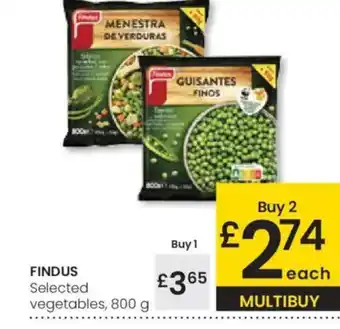 Eroski FINDUS Selected vegetables oferta