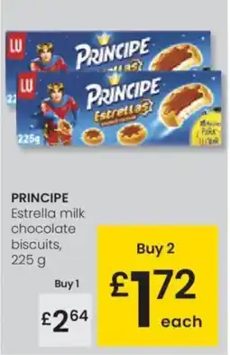 Eroski PRINCIPE Estrella milk chocolate oferta