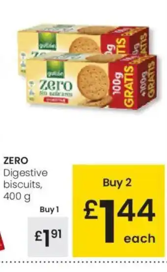 Eroski ZERO Digestive biscuits oferta