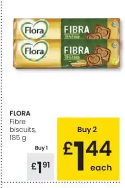 Eroski FLORA Fibre biscuits oferta