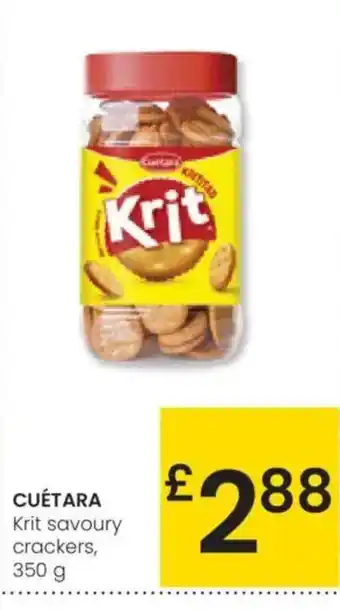 Eroski CUÉTARA Krit savoury crackers 350 g oferta