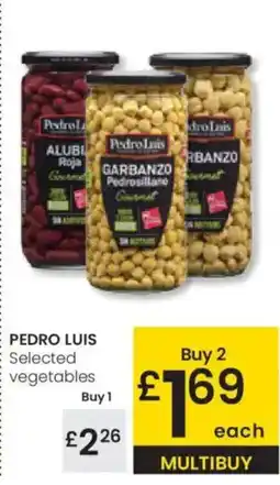 Eroski PEDRO LUIS Selected vegetables oferta