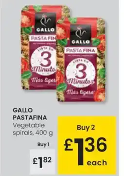Eroski GALLO PASTAFINA Vegetable spirals oferta