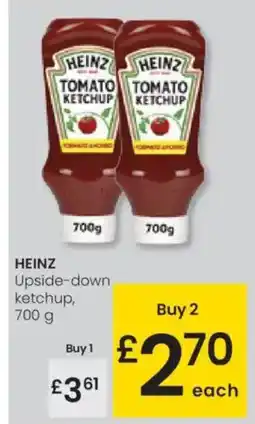 Eroski HEINZ Upside-down ketchup oferta