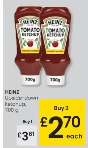 Eroski HEINZ Upside-down ketchup oferta