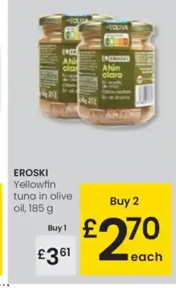 Eroski EROSKI Yellowfin tuna in olive oil oferta