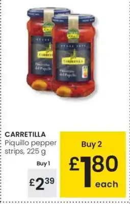 Eroski CARRETILLA Piquillo pepper strips oferta