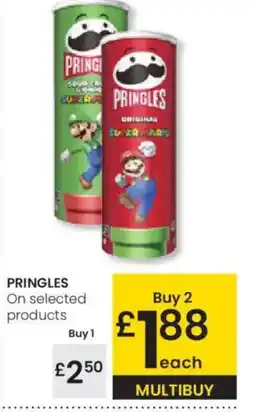 Eroski PRINGLES On selected products oferta