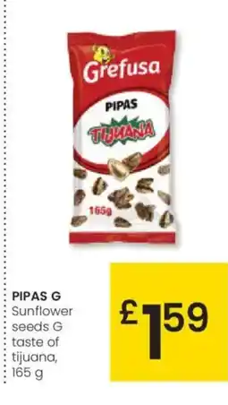 Eroski PIPAS G Sunflower seeds G taste of tijuana oferta