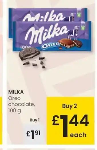 Eroski MILKA Oreo chocolate oferta