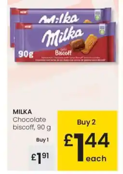 Eroski MILKA Chocolate biscoff oferta
