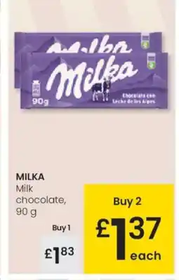 Eroski MILKA chocolate oferta
