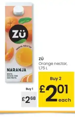 Eroski ZÜ Orange nectar oferta