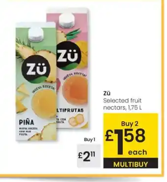 Eroski ZÜ Selected fruit nectars oferta