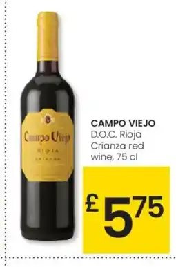 Eroski CAMPO VIEJO D.O.C. Rioja Crianza red wine oferta