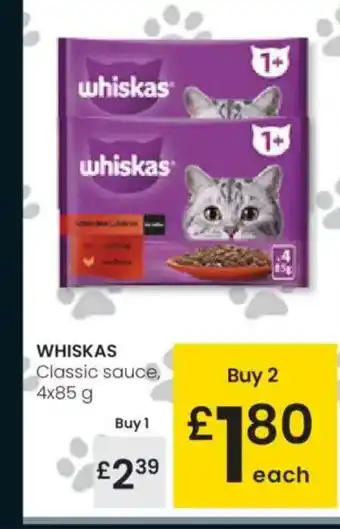 Eroski WHISKAS Classic sauce oferta