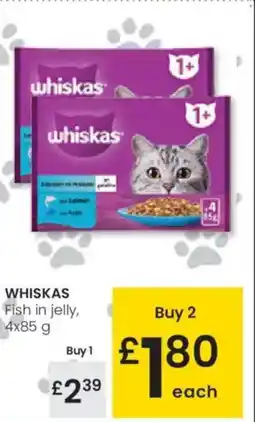 Eroski WHISKAS Fish in jelly oferta
