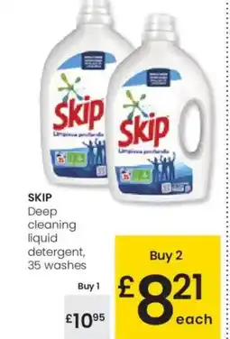 Eroski SKIP Deep cleaning liquid detergent oferta