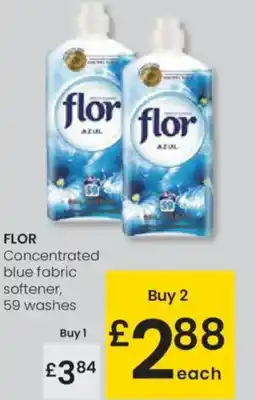 Eroski FLOR Concentrated blue fabric softener oferta