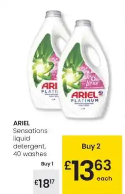 Eroski ARIEL Sensations liquid detergent oferta