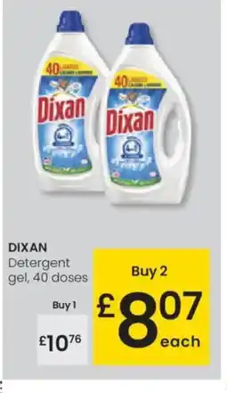 Eroski DIXAN Detergent gel, 40 doses oferta