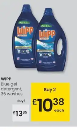 Eroski WIPP Blue gel detergent, 35 washes oferta