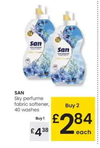 Eroski SAN Sky perfume fabric softener oferta